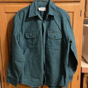 Vintage Wrangler Western Shirt Mens L Long Sleeve